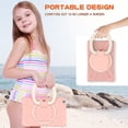 thumbnail image 3 of Case for Samsung Galaxy Tab A 8.0 2019 SM-T290/SM-T295, 360 Degree Rotating Hand Grip Shockproof Cover with Shoulder Strap, Rose Gold, 3 of 7
