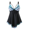 thumbnail image 1 of BEFOKA Womens Summer Swimsuit Clearance,Ladies' Plus Size Drying Stand Sexy Backless Two-piece Conservative Printed Swimsuit, 1 of 2