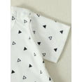 thumbnail image 2 of CARETOO Newborn Baby Boy Clothes 2Pcs Cotton Fabric Infant Bodysuit Casual Outfits Bib Overall Pants, 2 of 13