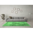 thumbnail image 3 of Ahgly Company Indoor Square Abstract Emerald Green Contemporary Area Rugs, 8' Square, 3 of 4