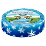Country Brook Design® 1 1/2 inch Winter Wonderland Polyester Webbing, 5 Yards