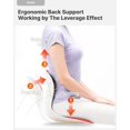 thumbnail image 3 of Curble Wider (ancho estándar): soporte lumbar ergonómico para la espalda baja, corrector de postura para aliviar el dolor lumbar, ideal para sillas de escritorio en casa o en el suelo, patentado (rojo, 3 of 5
