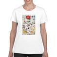 thumbnail image 1 of Floral Chart. T-Shirt Women -Vision Studio Designs, Female Small, 1 of 4