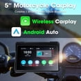 thumbnail image 5 of Srnubi 5 7 pulgadas CarPlay de navegación para motocicletas inalámbrico CarPlay Android Auto Airplay Pantalla de visualización Monitor portátil para motocicletas, 5 of 5