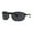 All Black, variant on Mens Oval Rectangular 90s Sport Metal Rim Spring Hinge Sunglasses Gold Black