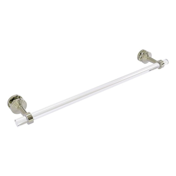 Pacific Beach Collection 24-in Shower Door Towel Bar in Polished Nickel