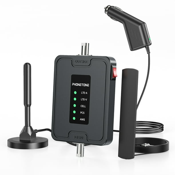 Cell Phone Signal Booster for Car and SUV For All U.S. Carriers Boosts 4G LTE & 5G