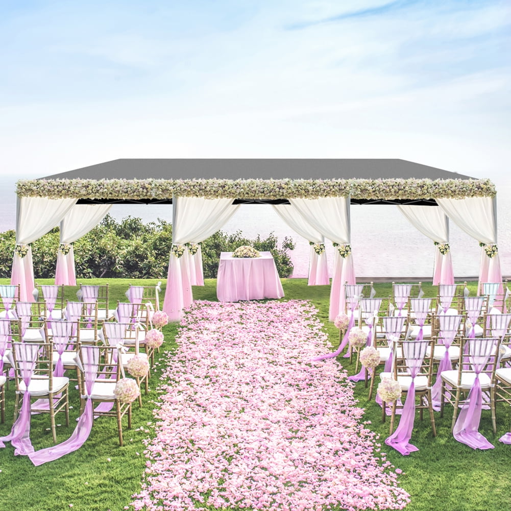 Aimee Lii 120"x354" Canopy Tent Heavy Duty Canopy, Outdoor Tent Canopy for Wedding Party Event Tent, Gray