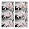 thumbnail image 2 of YUSDECOR Paris Eiffel Tower in Monochrome Style with Selective Colorization Placemats Table Mats for Dining Room Kitchen Table Decoration 12x18 inch,Set of 6, 2 of 4