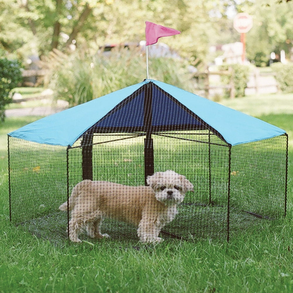 Kittywalk Carousel Outdoor Cat Cage Enclosure, Green, 48" x 48" x 24