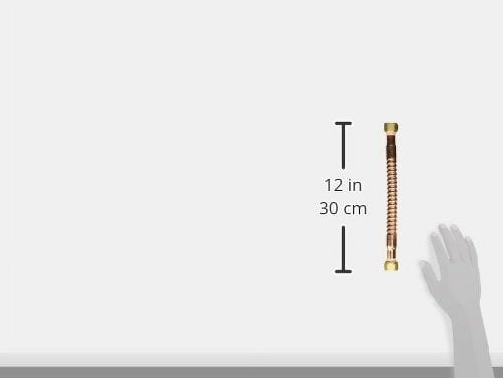 Homewerks 7211-12-34FIP-T Copper Connector - 0.75 Female Iron Pipe x 12 in.