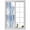 Blue, variant on Purple Gray Window Privacy Film, Vintage Country Abstract Gradient Aesthetic Static Cling UV Sun Blocking Heat Control Window Tint, Non-Adhesive One Way Windows Privacy Cover 23.6''x59''