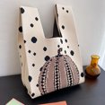 thumbnail image 2 of Yoyauz Women's Crochet Tote Bag, Cute Knot Wrist Knit Bag Durable Tote, Casual Knitted Wallet For Outdoor Walks, 2 of 8