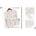 thumbnail image 7 of MURMUREY Womens V Neck Ruffle Knit Button Down Sweater Cardigans Long Sleeve Pullovers Top, 7 of 7