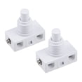 thumbnail image 5 of Uxcell U-F-O Tipo Lámpara Iluminación Control de Pie Latching ON/OFF Interruptor de Pie Nylon Blanco 2 Pcs, 5 of 5