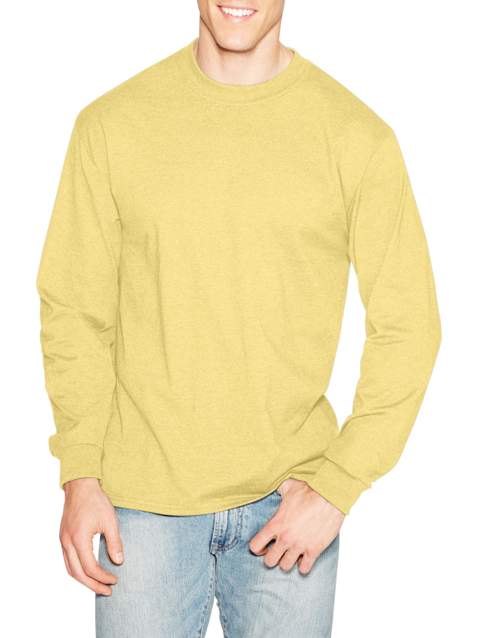 Hanes - Hanes Men's Premium Beefy-T Long Sleeve T-Shirt, Up To 3xl ...