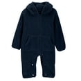 thumbnail image 5 of IVEYRTF Childrens Bear Babysuit Leggings Girls and Boys Winter Sweaters Hooded Jumpsuit Snow Suit for 1-18 Months(Navy,9-12 Months), 5 of 9