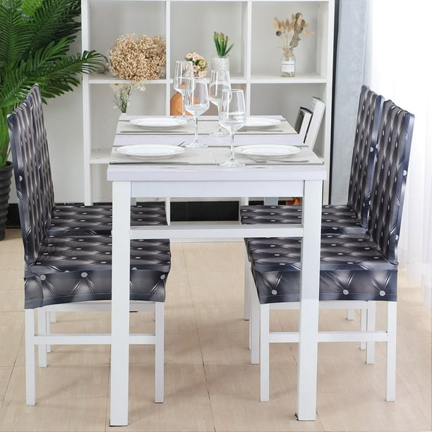3D Pattern Spandex Stretch Short Chair Covers Dining Chair Slipcovers ...