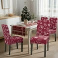 thumbnail image 2 of Christmas Chair Covers for Dining Chairs Merry Christmas Chair Back Cover Set of 4 Home Decor for Dining Room Kitchen Holiday Party, 2 of 6