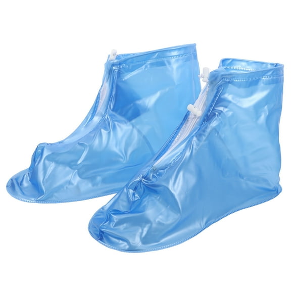 Fundas impermeables para zapatos, reutilizables, antideslizantes, plegables, de silicona, con capa impermeable, aptas para hombres y mujeres