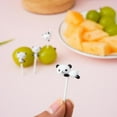 thumbnail image 4 of Mini Cute Cartoon Animal - Shaped Food Picks for Kids - Reusable Toothpicks for Bento Boxes, 4 of 6