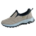 thumbnail image 2 of AUDeals Men's Orthopedic Shoes, Lightweight Work Sneakers with Arch Support for Hiking and Walking (Khaki, 8), 2 of 6