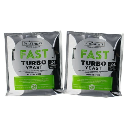2x Still Spirits Fast Turbo Yeast 250g 24 hour