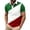 White, variant on Polo Shirts Men's Short Sleeve Button Down Polo Shirt Italian Flag Print Everyday Comfort Sporty Style Top Lightweight Breathable Performance White L