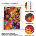 thumbnail image 4 of 5D Diamond Painting AB Steine Schmetterlinge mit Blumen, 4 of 10