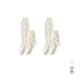 thumbnail image 1 of Xiao Hua 2 pares de calcetines de algodón para mujer, finos, suaves, cómodos, transpirables, de vestir, por encima del tobillo, para negocios, informales y deportivos (blancos)., 1 of 2