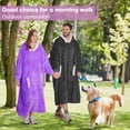 thumbnail image 4 of PMONPA Wearable Blanket Hoodie, Flannel Sherpa Fleece, Warm and Cozy Giant Sweatshirt for Adult, Woman and Man, One Size Fits All (Light Purple), 4 of 7