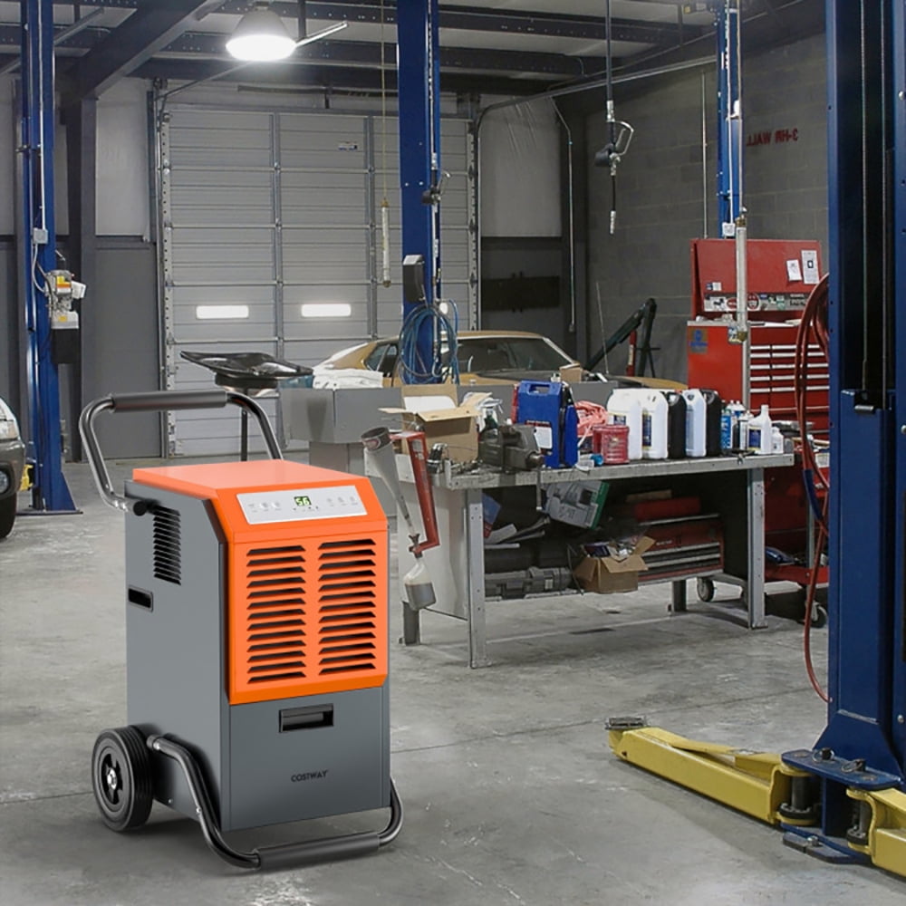 Canddidliike Portable Commercial Dehumidifier with Water Tank and Drainage Pipe-Gray, Dehumidifier for Large Room and Basements