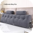 thumbnail image 2 of ColourTree Grey 71" L x 8" W x 20" H Wedge Headboard Pillows with 1 Head Roll Pillow Bed Wedge Pillow for Headboard Large Bolster for Bed Rest Reading Pillows Backrest Pillows, 2 of 5