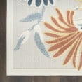 thumbnail image 5 of Nourison Aloha 5'3" x 7'5" Ivory Rose Outdoor Rug, 5 of 10