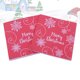 thumbnail image 2 of KAKOWELY 40 servilletas navideñas estampadas con copos de nieve, de pulpa de madera, para cenas, recuerdos de fiesta de Navidad., 2 of 5