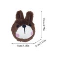 thumbnail image 2 of Moonsky Spiky Dog Toy Ball, Long-Lasting Elastic Plush Squeaky Ball for Interactive Toss and Catch, Boredom Relief for Pets, Brown, 2 of 6