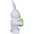 Gemmy Airdorable Airblown Inflatable Whimsical Easter Bunny, 2 ft Tall ...