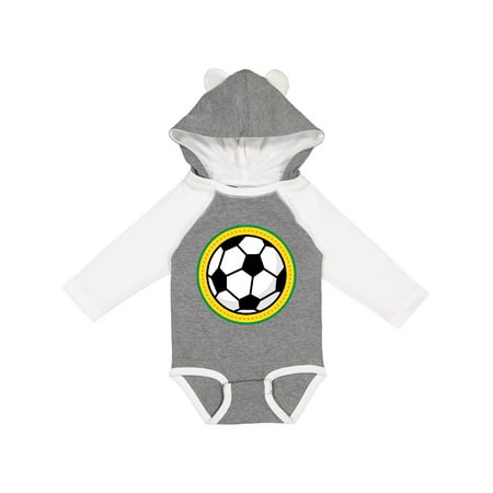 

Inktastic Soccer Ball Sports Gift Gift Baby Boy or Baby Girl Long Sleeve Bodysuit