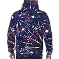 thumbnail image 7 of Sikiie Red White Blue Fireworks 1 Men's Hoodie, Essentials Hoodie, Sweatshirt, Pullover Hooded Sweatshirt for Men-X-Large, 7 of 7