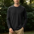 thumbnail image 2 of GEWSEY Men's Long Sleeve Shirts UPF 50+ UV Sun Protection Athletic Shirts for Hiking Running Workout Rash Guard (Black, S), 2 of 5