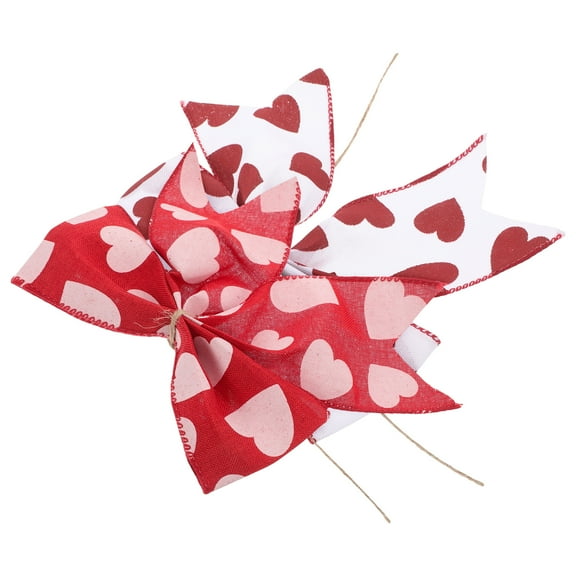 2 Pcs Car Decoration Bow Bow Decoration 18.00X14.00X2.00CM Red