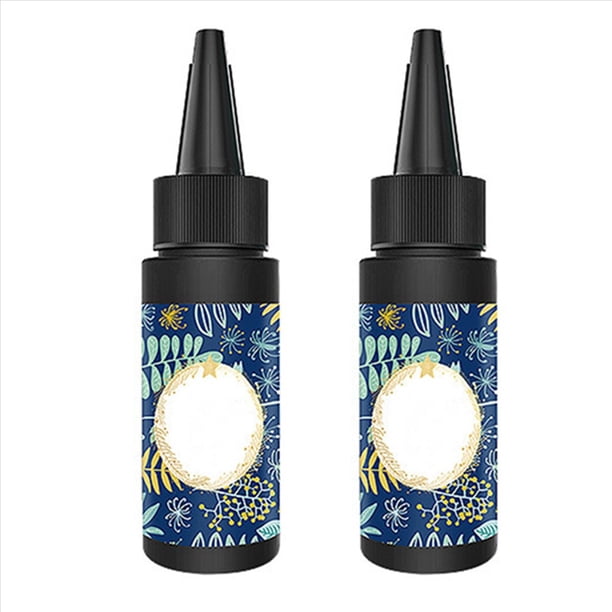 2X Pegamento de Resina UV , Curado Ultravioleta Transparente, Pegamento UV de Resina Epoxi de Secado RáPido, Herramientas para Hacer Joyas DIY, 25G