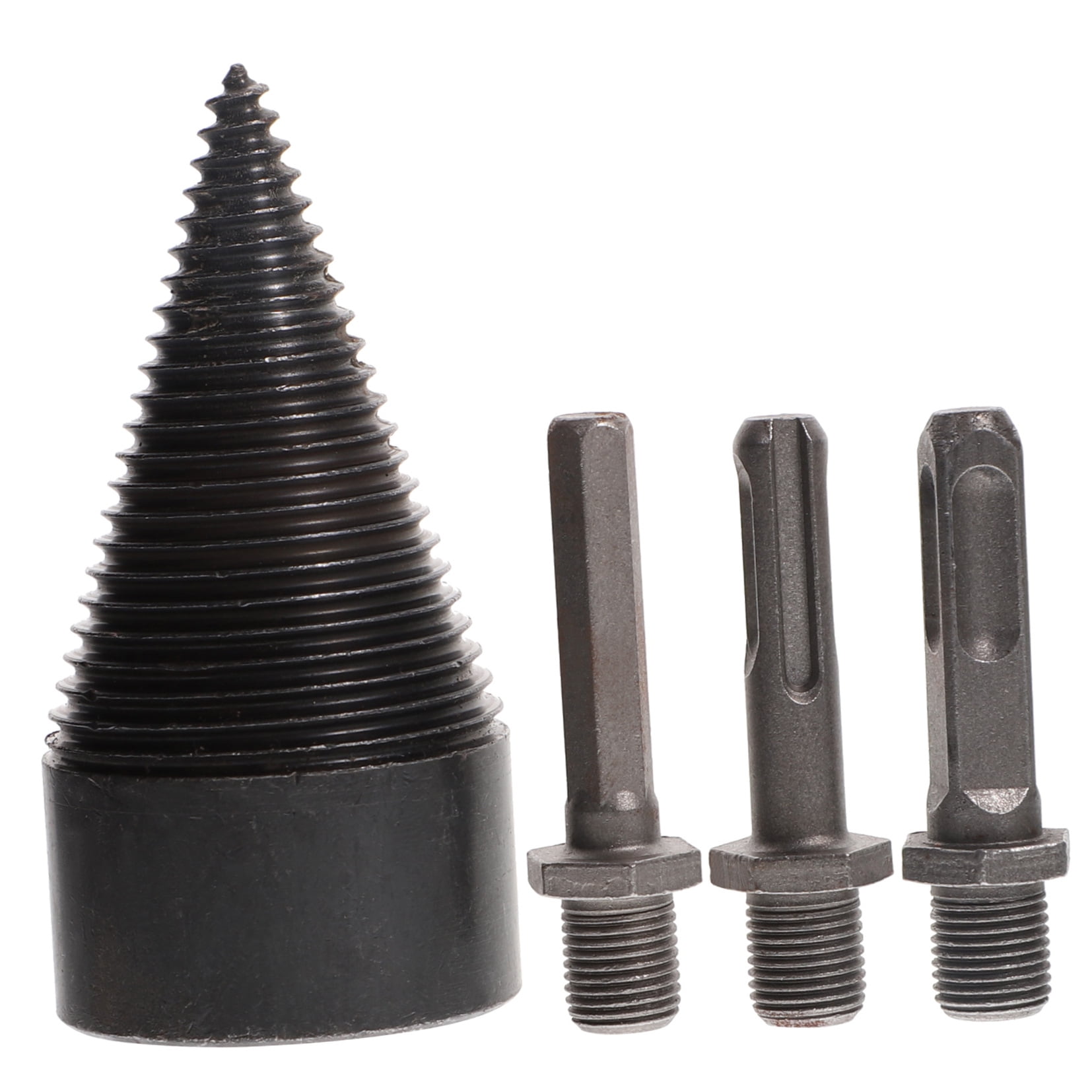 FENGGUIQU 1Set Woodworking Drill Bit Cone Firewood Splitter Tool Assorted Colors for Home Use