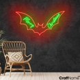 thumbnail image 2 of Craftnamesign Bat Merry Christmas Neon Light, Xmas LED Sign Wall Art, Bar Pub Decor, 2 of 5