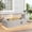Grey, variant on Vornel 42" Propane Fire Pit Table with LED Light - 50,000 BTU with Wind Guard(Light Brown/Warm Light)
