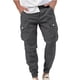 thumbnail image 1 of Pantalones largos para hombre, de algodón y lino, con cintura elástica, transpirables, cómodos y suaves, para playa, informales., 1 of 6