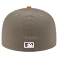 thumbnail image 4 of Men's New Era Olive/Orange Chicago Cubs Two-Tone Color Pack A-Frame 59FIFTY Fitted Hat, 4 of 5