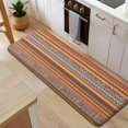 thumbnail image 5 of Orange Ethnic Stripe Pattern Kitchen Rug Mat,Kitchen Runner Rugs Non Skid Washable,Decorative Kitchen Floor Mats for Kitchen,Sink,Laundry,17"x47.2", 5 of 7
