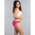 thumbnail image 4 of Fruit of the Loom Women's Tag Free Cotton Hipster Panties (6/M Size), Low Rise Hipster-10 Pack-Assorted Color, 6, 4 of 4