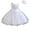 Style D#012 White, variant on Girls Princess Gown Performance Girls Sleeveless Tulle Dress with Floral Embroidery and Sequin Appliqué Ball Gown Style Formal Party Wear for Children Princess Dress Up for Girls 4-6 (Champagne 60)